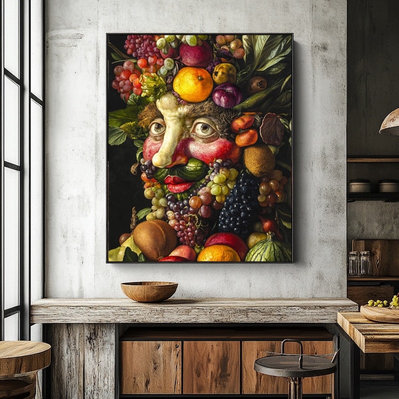 Peinture Visage avec des Fruits