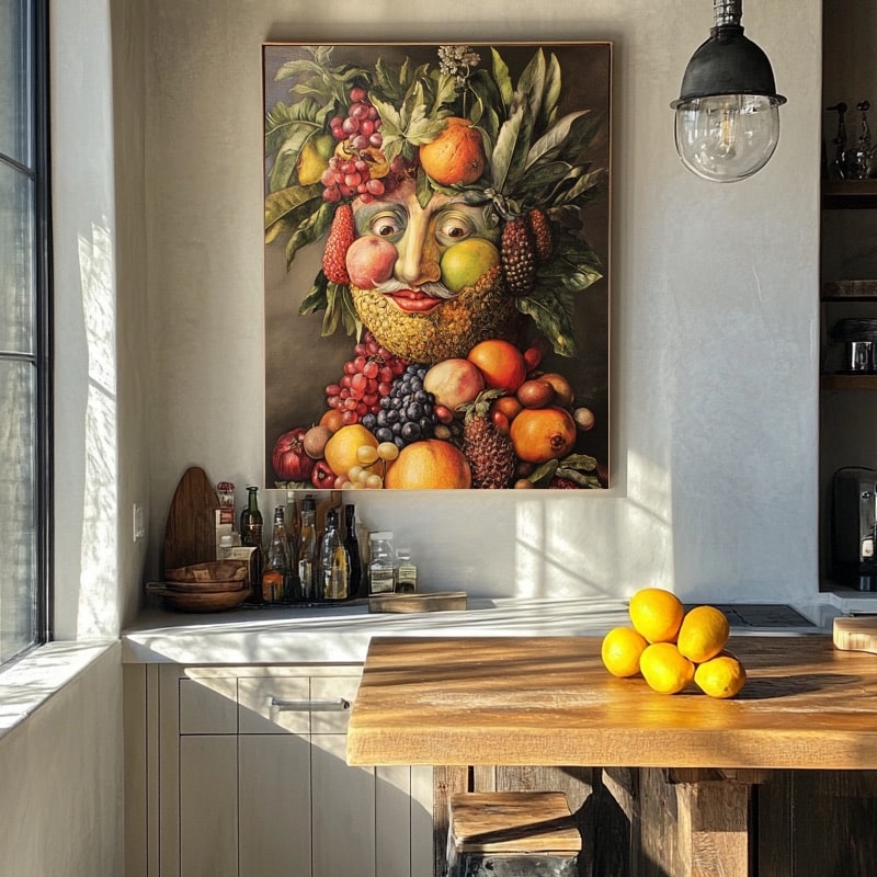 Peinture Visage en Fruits et Légumes