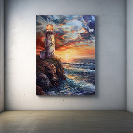 Peinture Vue sur Mer, art mural décoration nature