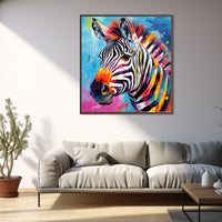 Thumbnail for Kleurrijk zebraschilderij
