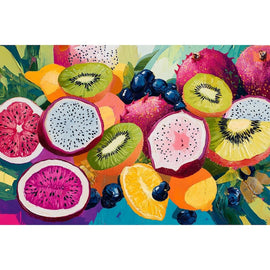 Peinture avec Fruits, art mural décoration nature