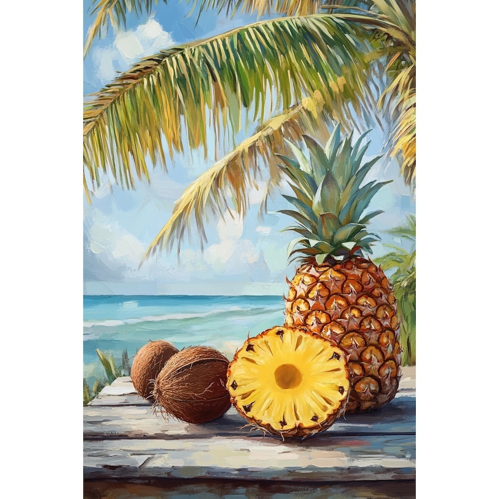 Peinture avec Fruits Tropicaux