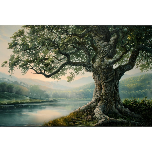 Peinture Arbre Artiste, art mural décoration nature