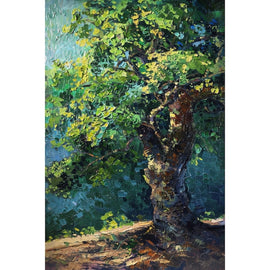Peinture Arbre Contemporain, art mural décoration nature