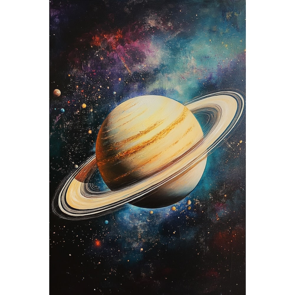 Peinture Espace Galaxie, art mural décoration nature