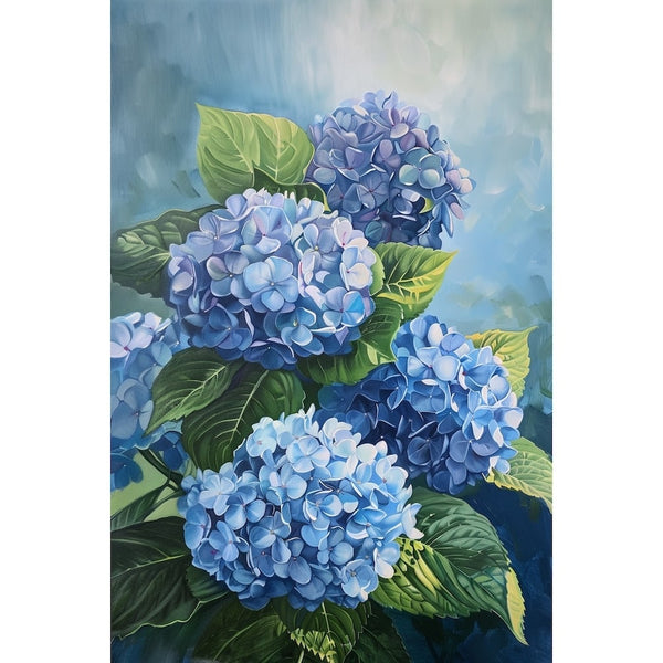 Peinture d'Hortensias