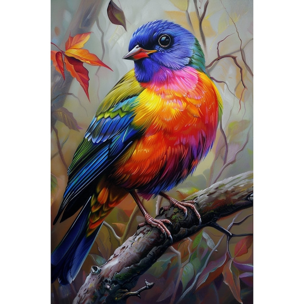 Peinture d'Oiseau Coloré