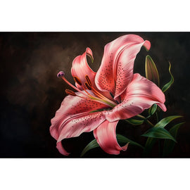Peinture Grosse Fleur, art mural décoration nature