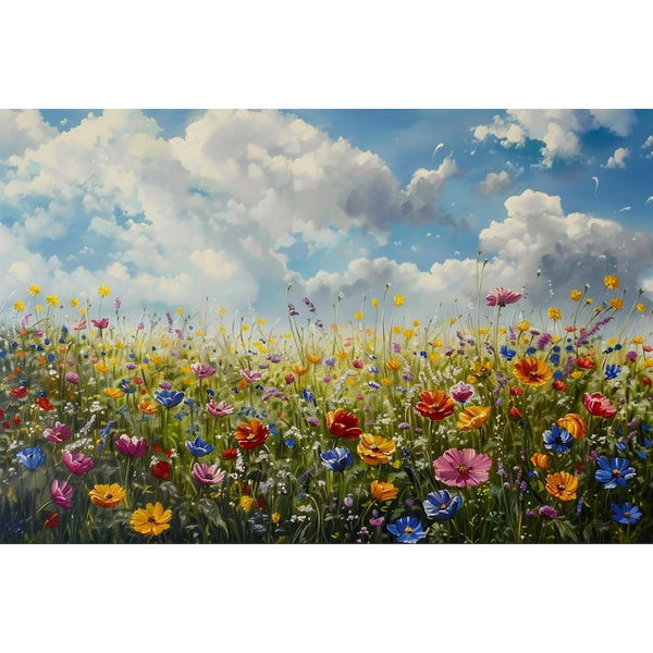 Peinture de Champ De Fleurs