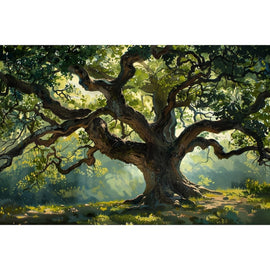 Peinture Chêne, art mural décoration nature