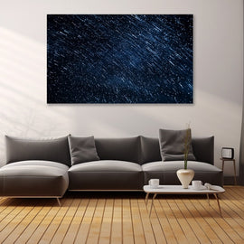 Peinture Nuit Étoilée Épurée, art mural décoration nature