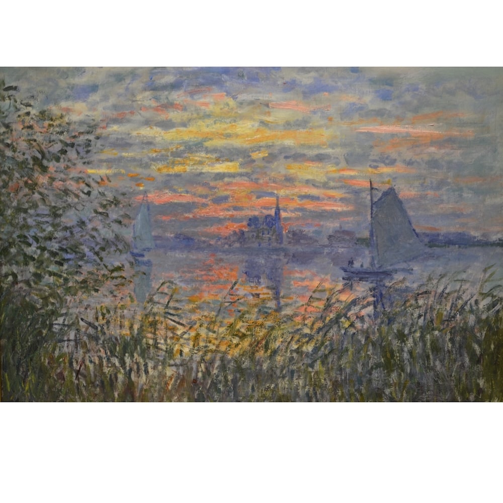 Peinture Coucher de Soleil Connu, art mural décoration nature