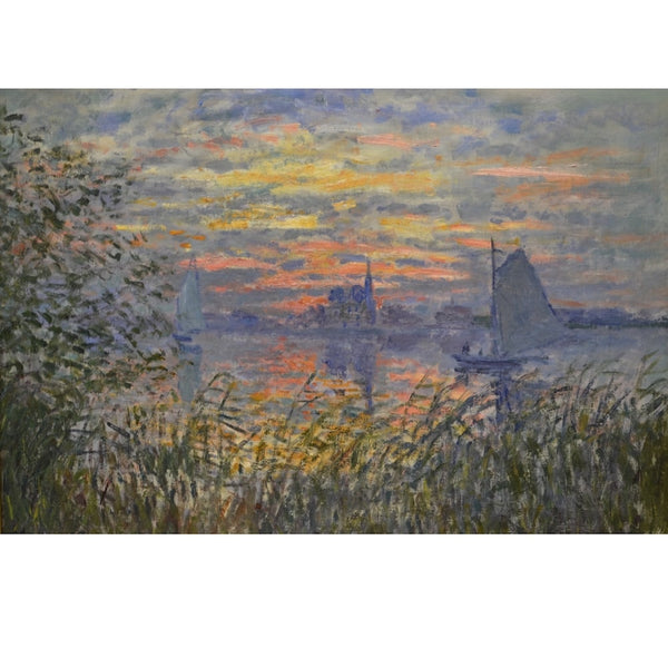 Peinture Coucher de Soleil Connu, art mural décoration nature