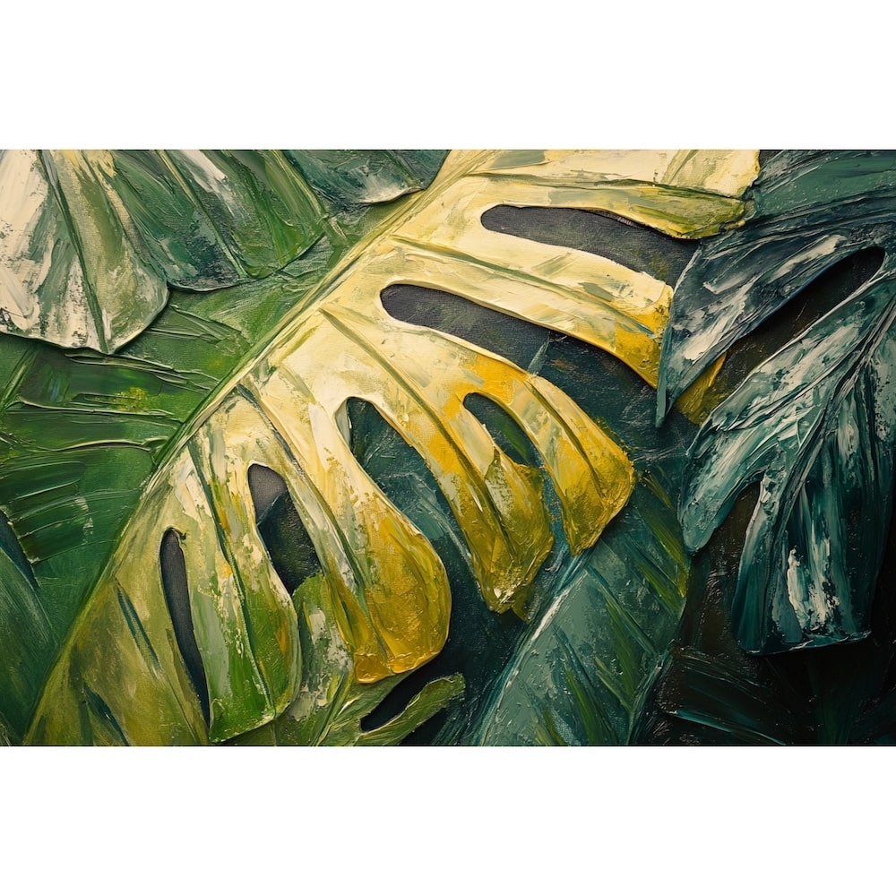 Peinture de Feuillage Tropical