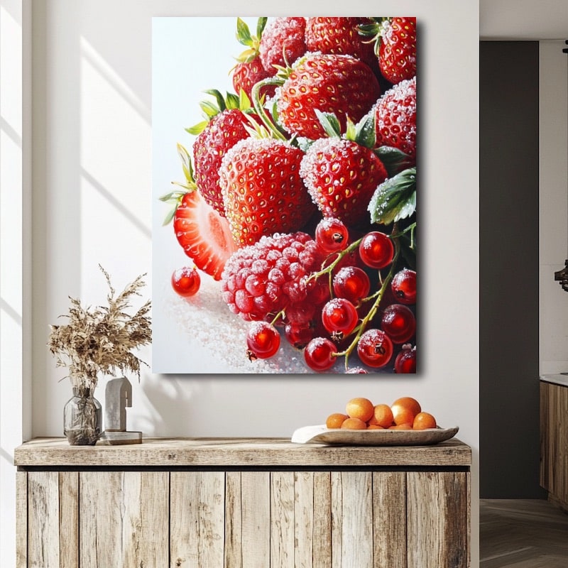 Peinture de Fruits Rouges