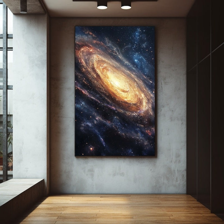 Peinture de Galaxie, art mural décoration nature