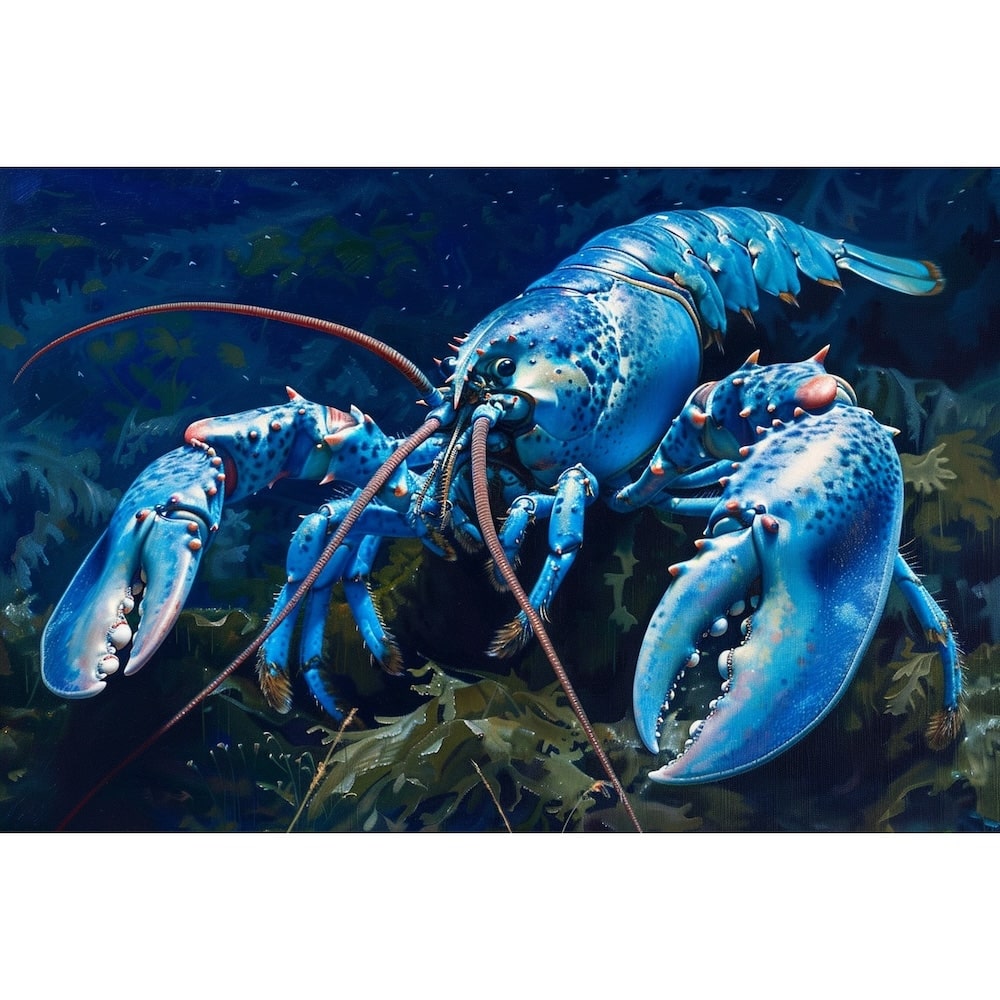 Peinture de Homard Bleu