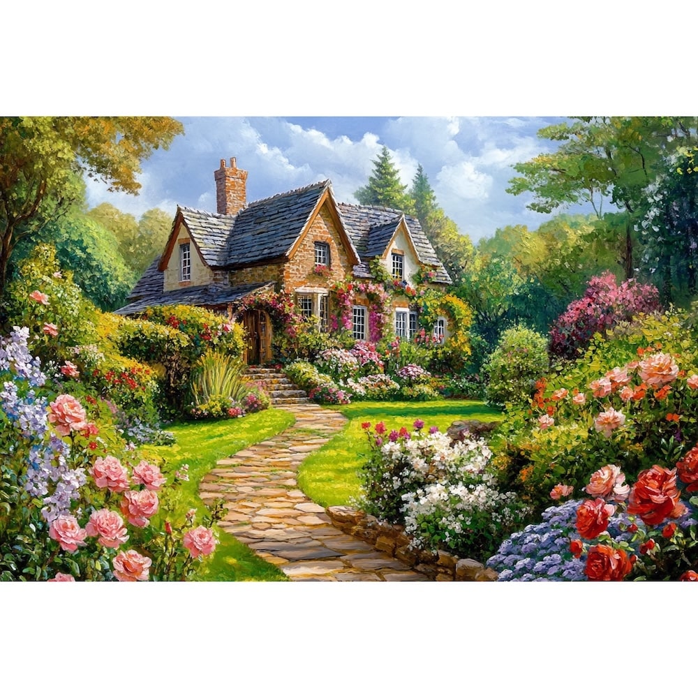 Peinture de Jardin Anglais