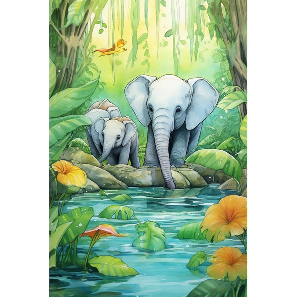 Peinture de Jungle Chambre Bébé