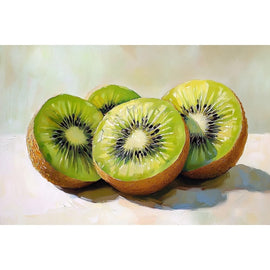 Peinture Kiwi, art mural décoration nature