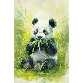 Peinture Panda Maternelle, art mural décoration nature