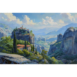 Peinture Paysage Horizontal, art mural décoration nature