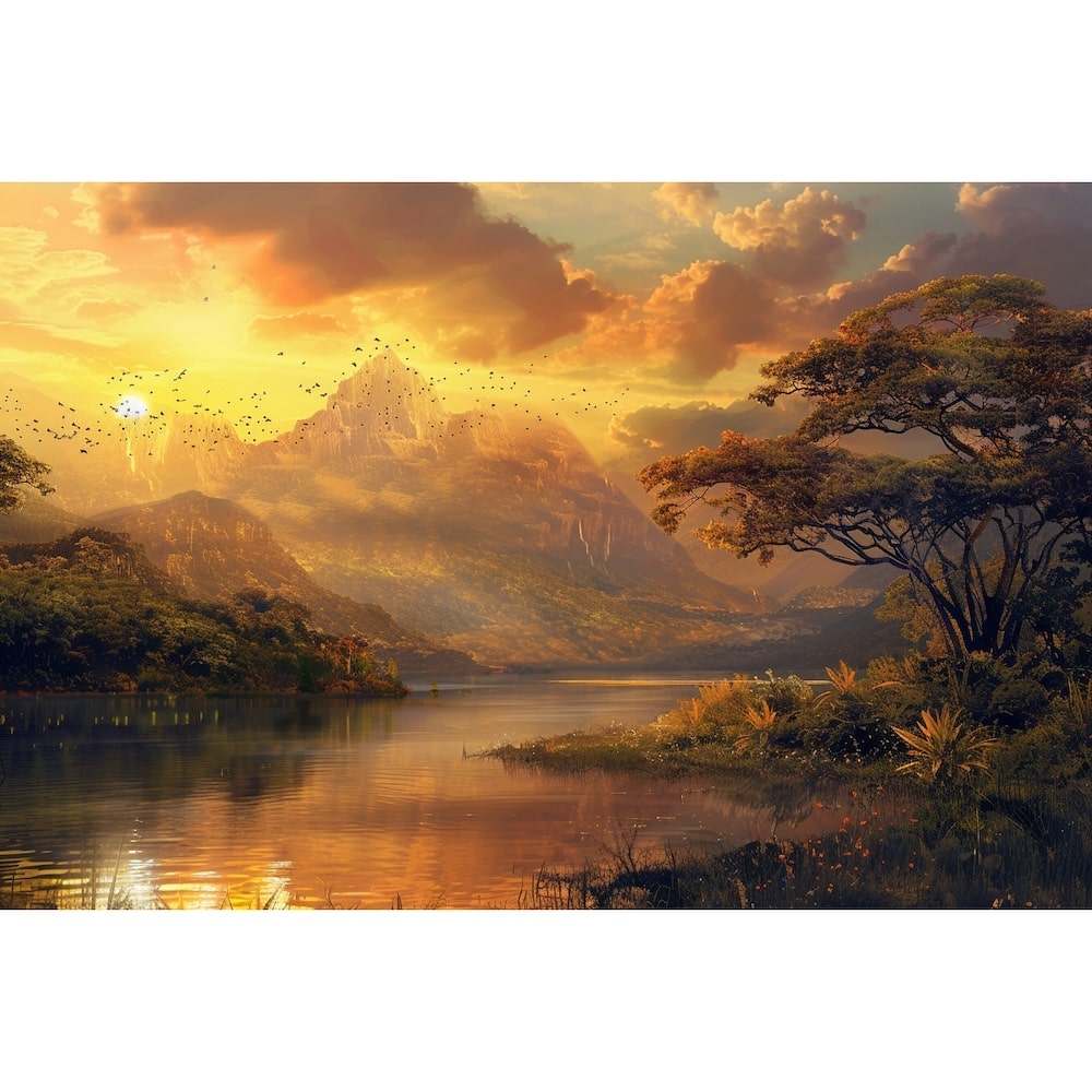 Peinture Paysagiste, art mural décoration nature