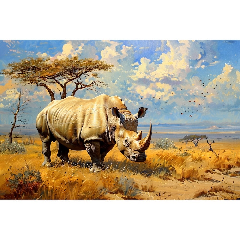 Peinture de Rhinocéros