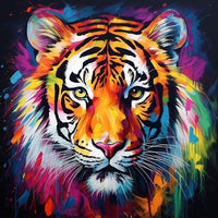 Thumbnail for Peinture de Tigre Coloré