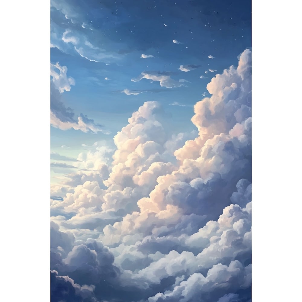 Peinture du Ciel et Nuages