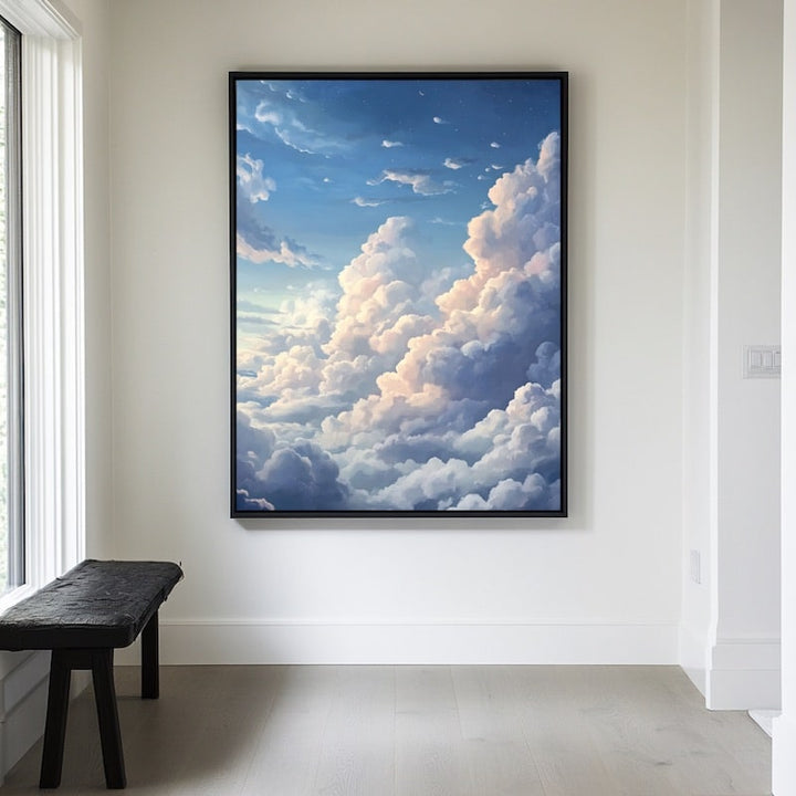 Peinture du Ciel et des Nuages, art mural décoration nature
