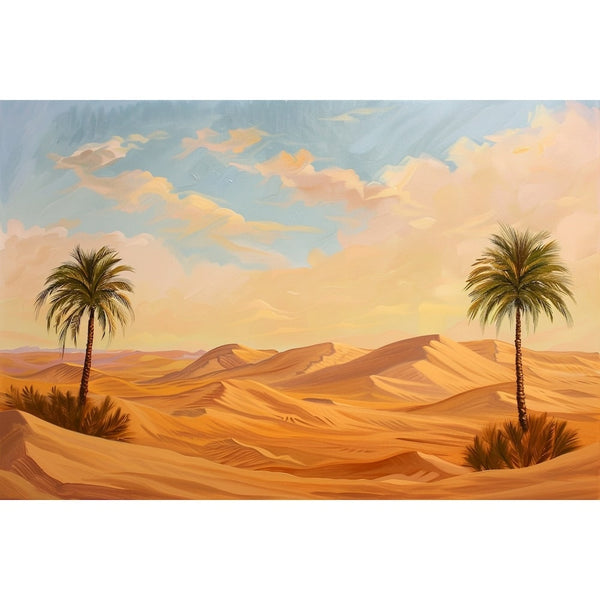 Peinture Désert Marocain, art mural décoration nature