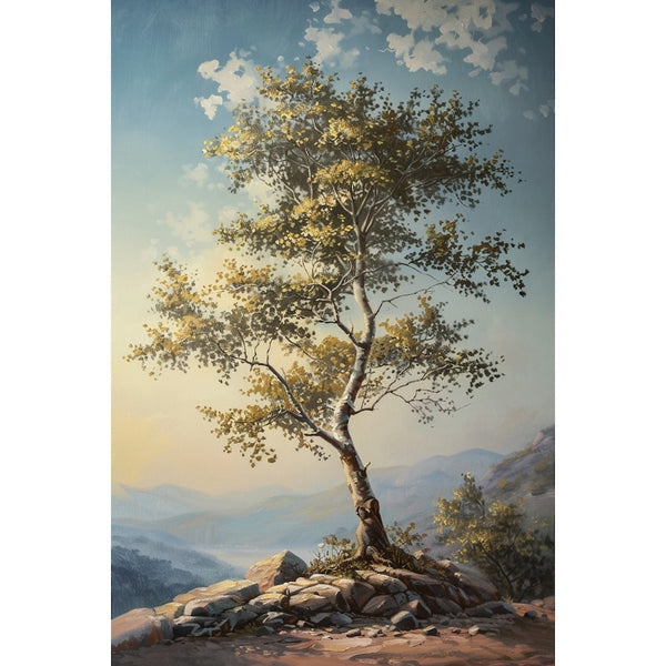 Peinture Acrylique Arbre Moderne, art mural décoration nature