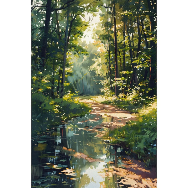 Peinture Perspective Paysage, art mural décoration nature