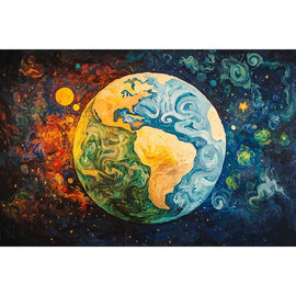 Peinture sur la Terre, art mural décoration nature