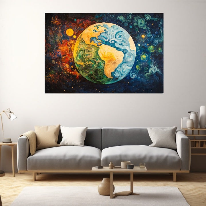 Peinture sur la Terre, art mural décoration nature