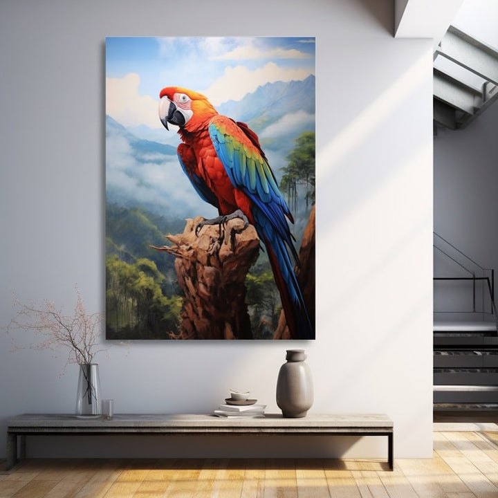 Perroquet Peinture Acrylique
