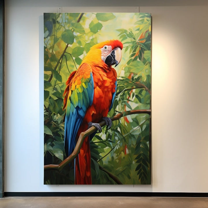 Perroquet Peinture Huile