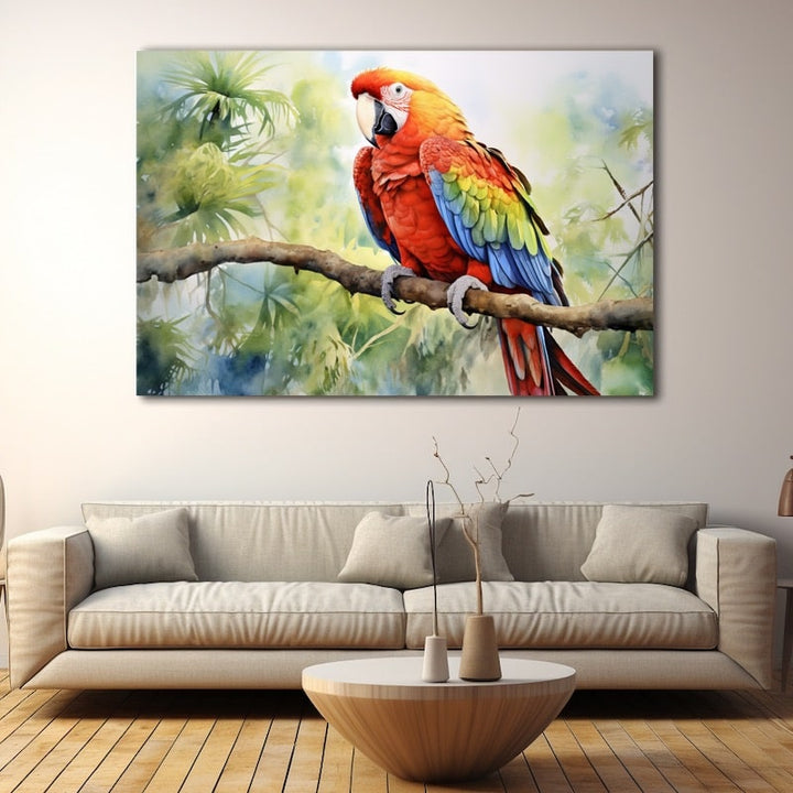 Perroquet en Peinture