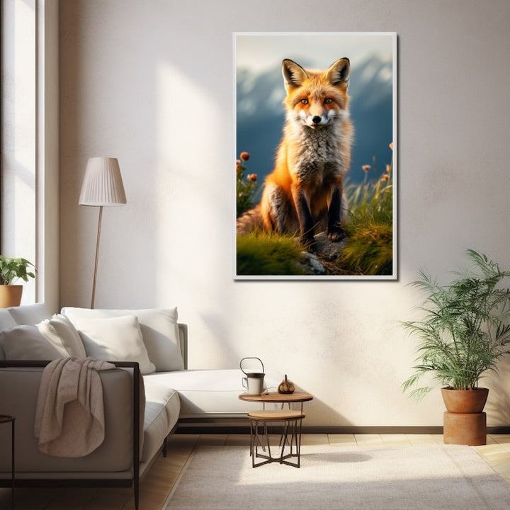 Petit Tableau de Renard, art mural décoration nature