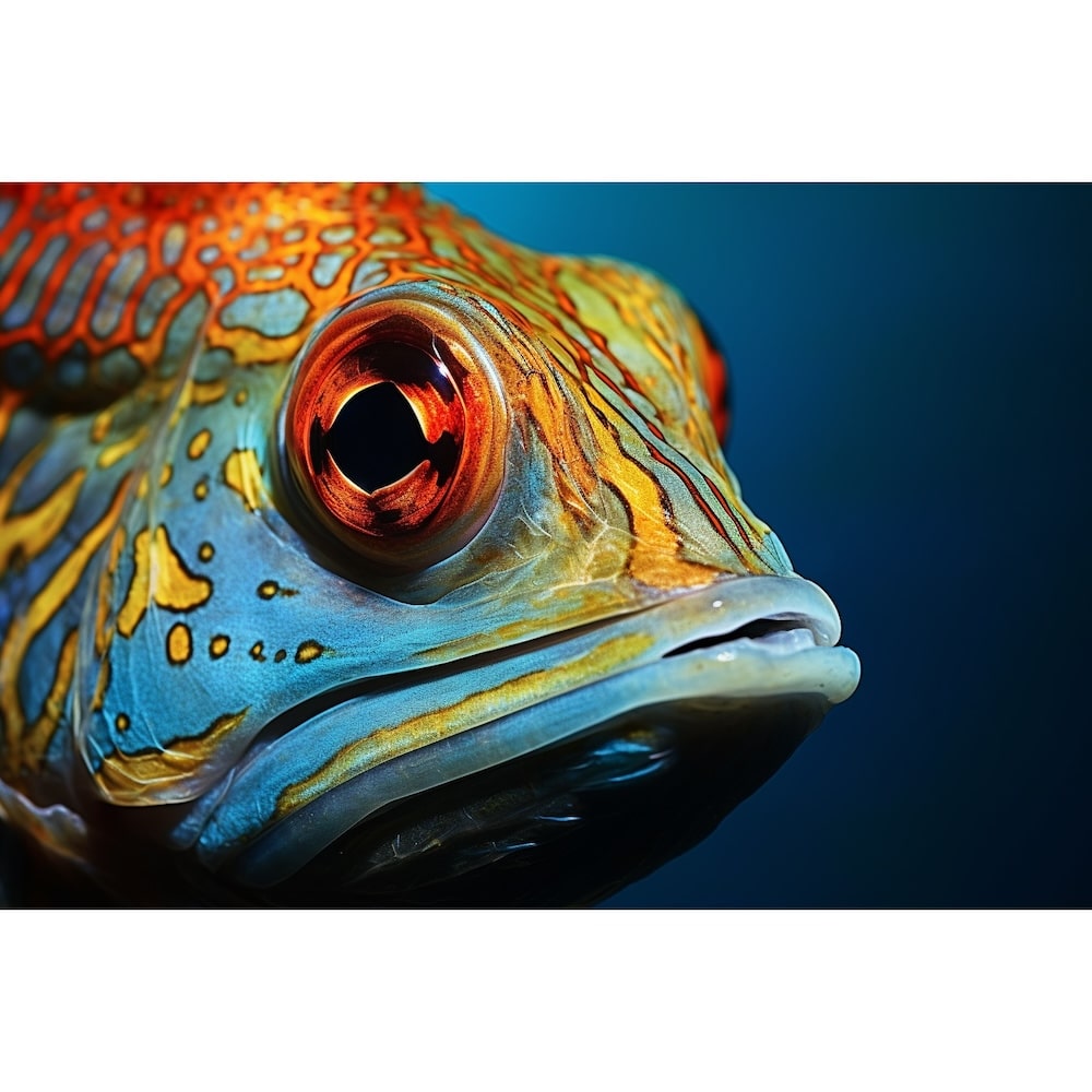 Tableau Poisson Vivant, art mural décoration nature