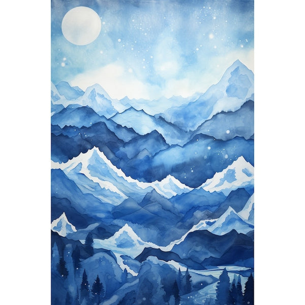 Tableau Style Montagne, art mural décoration nature