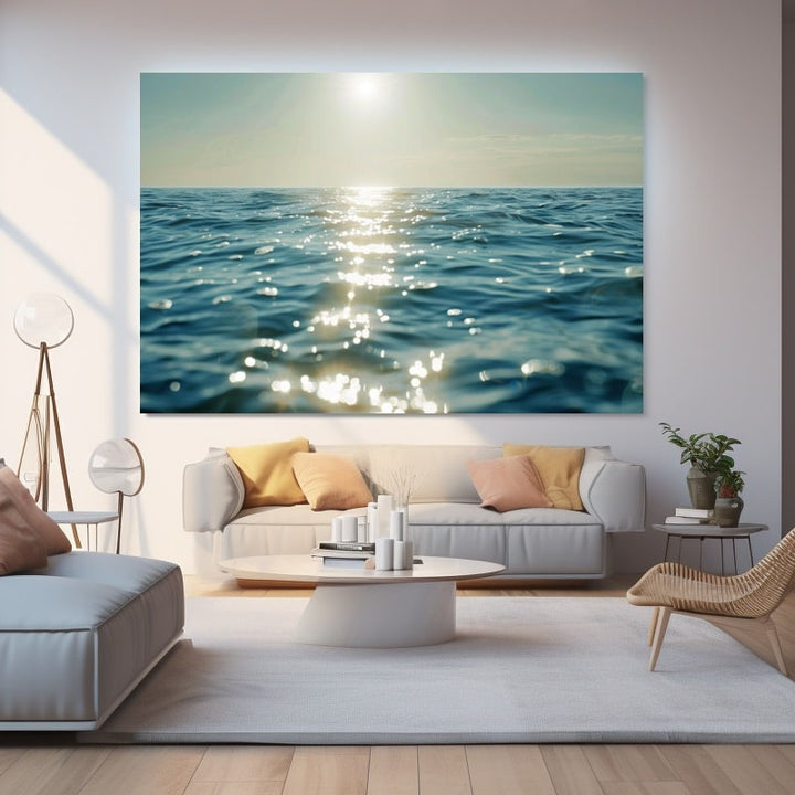 Tableau 3D Mer, art mural décoration nature