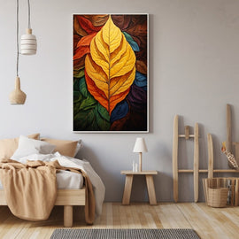 Tableau à Feuilles, art mural décoration nature