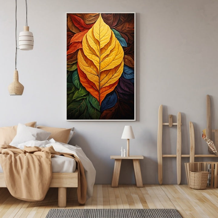 Tableau à Feuilles, art mural décoration nature