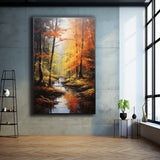 Tableau à l'Huile Forêt en Automne