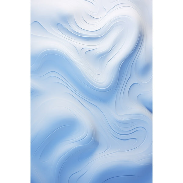 Tableau Neige Abstrait, art mural décoration nature
