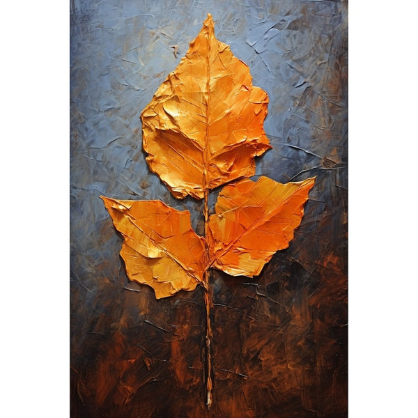 Tableau Abstrait Feuille, art mural décoration nature