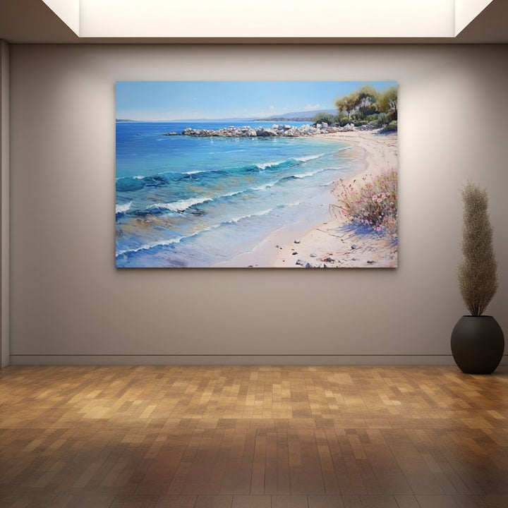 Tableau Acrylique Bord de Mer, art mural décoration nature
