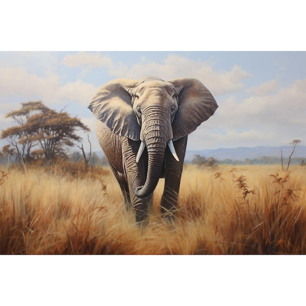 Tableau Éléphant Acrylique, art mural décoration nature